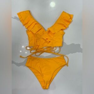 Yellow bikini swimsuit